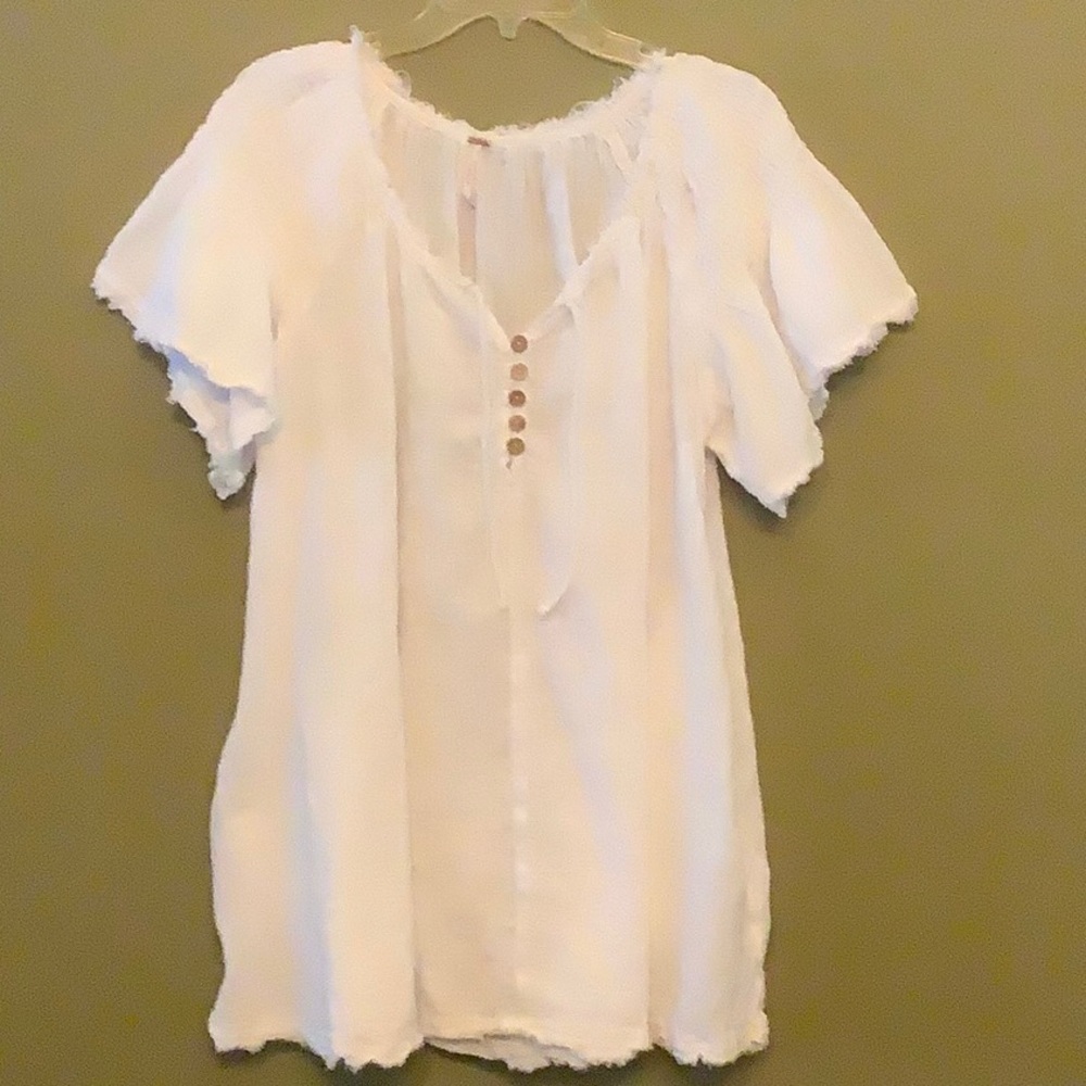 FP Dreamy Creamy Cotton Gauze Tunic